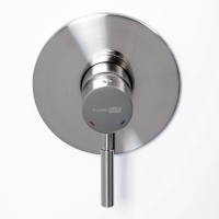 Встраиваемый смеситель для душа и ванны Wasserkraft Wern 4251 С ВНУТРЕННЕЙ ЧАСТЬЮ, никель