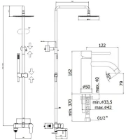 Комплект для ванной Paffoni Light KITCOL632NO71 черный матовый Комплект для ванной Paffoni Light KITCOL632NO71 черный матовый