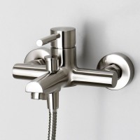 Смеситель для ванны с душем Wasserkraft Wern 4201 матовый хром