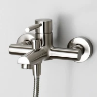 Смеситель для ванны с душем Wasserkraft Wern 4201 матовый хром