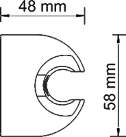 Смеситель для ванны с душем Wasserkraft Wern 4201 матовый хром