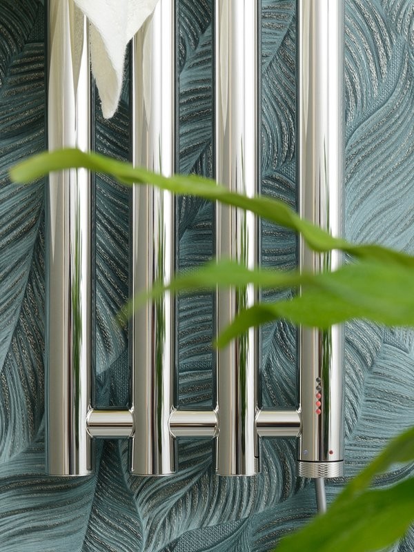 Полотенцесушитель электрический Сунержа Кантата 4.0 00-0885-1259 120x20 см, подключение справа, скрытое подключение справа, без покрытия, I-образный