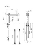 Смеситель для раковины Sancos Studio SC9015BN брашированный никель Смеситель для раковины Sancos Studio SC9015BN брашированный никель