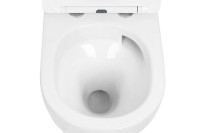 Унитаз подвесной Abber Bequem AC1100T безободковый, с микролифтом, белый