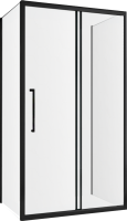 Душевой уголок Abber Schwarzer Diamant AG30150BMH-S90BM-S90BM 150x90, профиль черный, стекло матовое