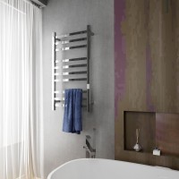 Полотенцесушитель электрический Bauedge Hotel R 50х100, нержавеющая сталь полированная