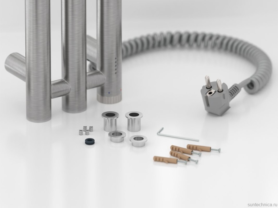 Полотенцесушитель электрический Сунержа Терция 4.0 071-0883-1506 150x15 см, подключение справа, скрытое подключение справа, сатин, I-образный