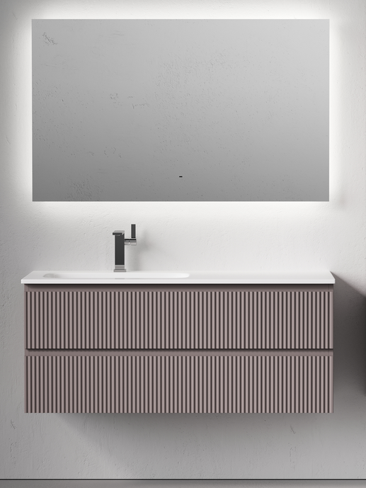 Мебель для ванной комнаты Sancos Snob R 120 L подвесная, doha soft