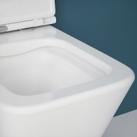 Подвесной унитаз Esbano Gartez-51 ESUPGART51W белый глянец безободковый с сиденьем с микролифтом