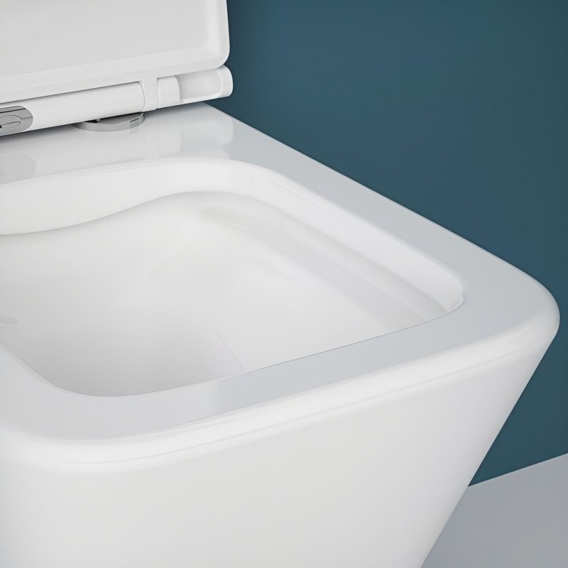 Подвесной унитаз Esbano Gartez-51 ESUPGART51W белый глянец безободковый с сиденьем с микролифтом