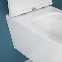 Подвесной унитаз Esbano Gartez-51 ESUPGART51W белый глянец безободковый с сиденьем с микролифтом