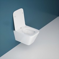 Подвесной унитаз Esbano Gartez-51 ESUPGART51W белый глянец безободковый с сиденьем с микролифтом