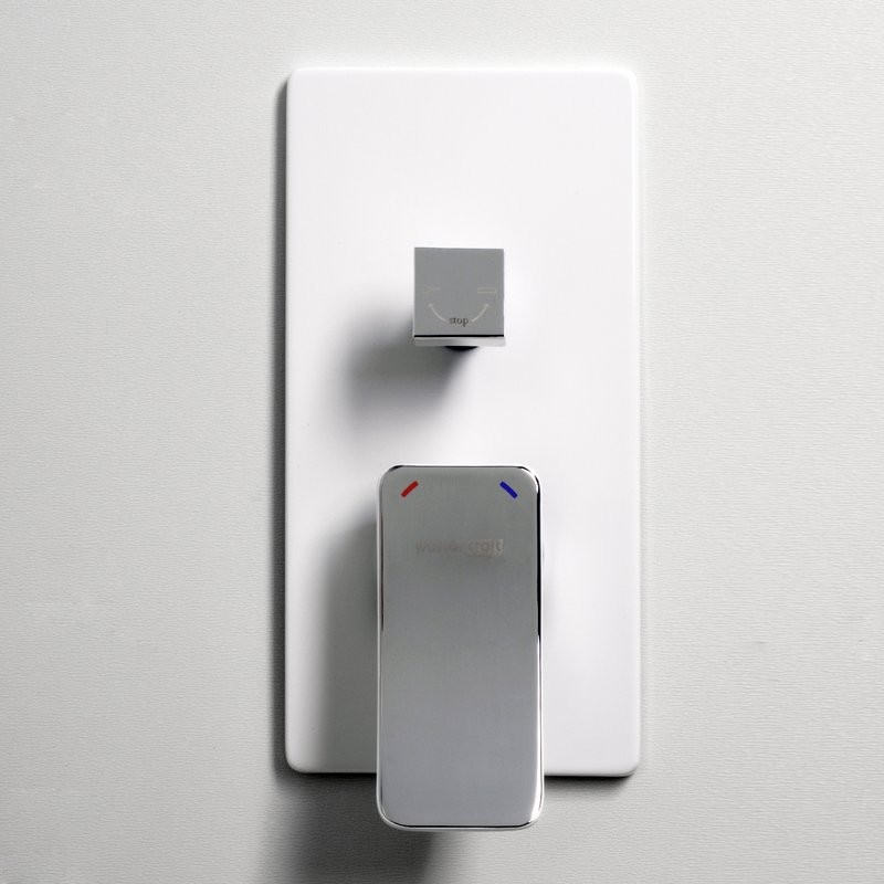 Встраиваемый смеситель для душа и ванны Wasserkraft Aller 10641W С ВНУТРЕННЕЙ ЧАСТЬЮ