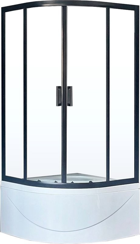Душевой уголок Royal Bath BK RB90BK-T-BL 90x90 с поддоном