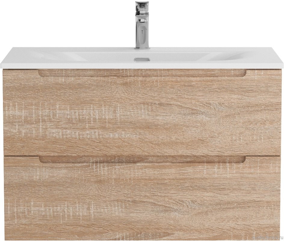 Тумба с раковиной BelBagno Etna 80 rovere bianco, раковина BB-8099-80