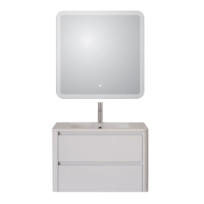 Мебель для ванной комнаты Cezares Relax 80 bianco lucido, раковина Cezares CZR-800/480-LV-MR-NV