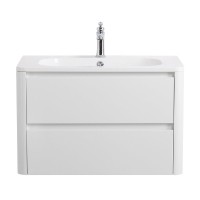 Мебель для ванной комнаты Cezares Relax 80 bianco lucido, раковина Cezares CZR-800/480-LV-MR-NV