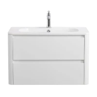 Мебель для ванной комнаты Cezares Relax 80 bianco lucido, раковина Cezares CZR-800/480-LV-MR-NV