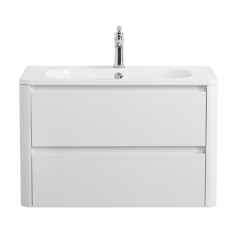 Мебель для ванной комнаты Cezares Relax 80 bianco lucido, раковина Cezares CZR-800/480-LV-MR-NV