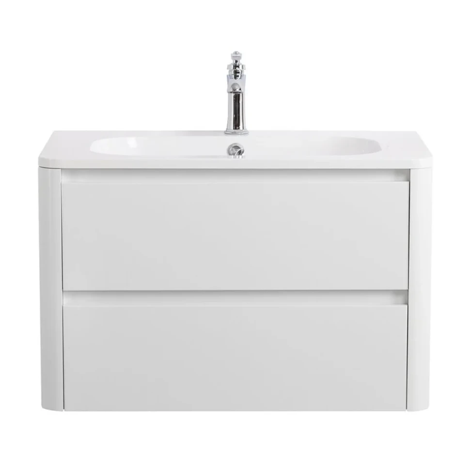 Мебель для ванной комнаты Cezares Relax 80 bianco lucido, раковина Cezares CZR-800/480-LV-MR-NV