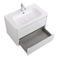 Мебель для ванной комнаты Cezares Relax 80 bianco lucido, раковина Cezares CZR-800/480-LV-MR-NV