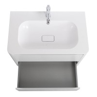 Мебель для ванной комнаты Cezares Relax 80 bianco lucido, раковина Cezares CZR-800/480-LV-MR-NV