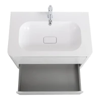 Мебель для ванной комнаты Cezares Relax 80 bianco lucido, раковина Cezares CZR-800/480-LV-MR-NV