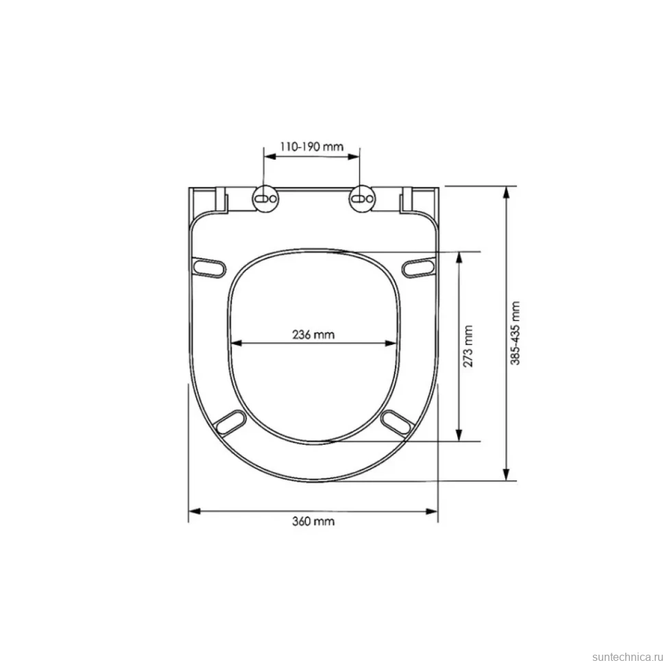 Унитаз подвесной Wasserkraft Mindel H002.E034