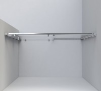 Душевая дверь в нишу Vincea Garda VDS-1G150CL 150 см, профиль хром, стекло прозрачное