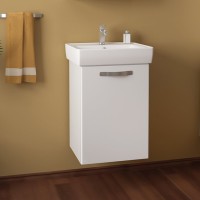 Тумба с раковиной Dreja Almi 50 подвесная, белый глянец