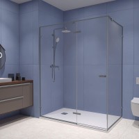 Душевой уголок RGW Stilvoll SV-040 120х80 профиль серый, стекло прозрачное