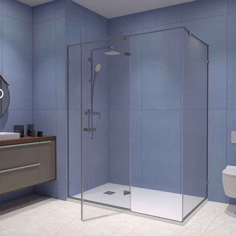 Душевой уголок RGW Stilvoll SV-040 120х80 профиль серый, стекло прозрачное