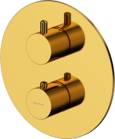 Термостатический смеситель встраиваемый WHITECROSS Y Y1236GL С ВНУТРЕННЕЙ ЧАСТЬЮ, для ванны с душем, золото
