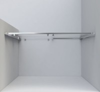 Душевая дверь в нишу Vincea Garda VDS-1G130CL 130 см, профиль хром, стекло прозрачное