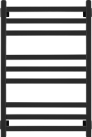 Полотенцесушитель водяной Secado Корсико 3 85x55 см, матовый черный, лесенка