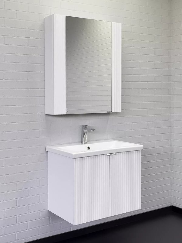 Мебель для ванной комнаты Comforty Лима 70П подвесная, матовая белая
