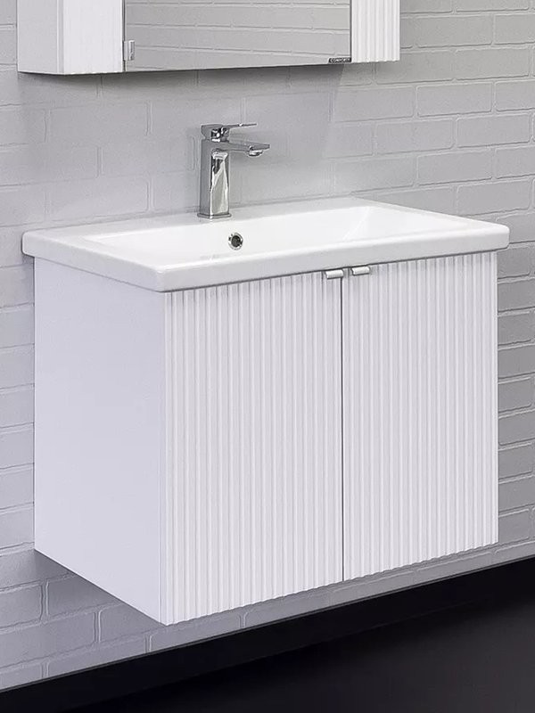 Мебель для ванной комнаты Comforty Лима 70П подвесная, матовая белая