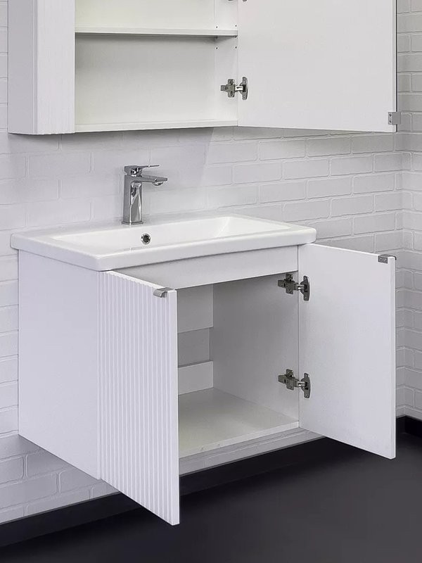 Мебель для ванной комнаты Comforty Лима 70П подвесная, матовая белая