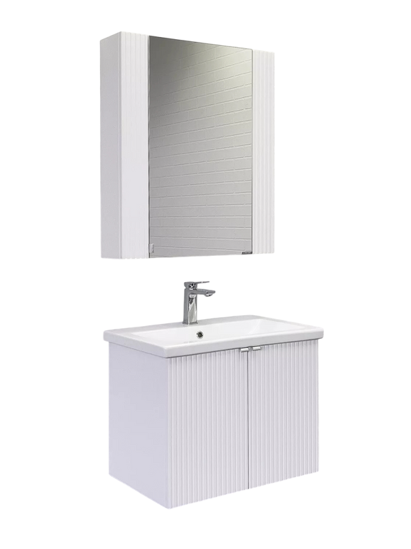 Мебель для ванной комнаты Comforty Лима 70П подвесная, матовая белая