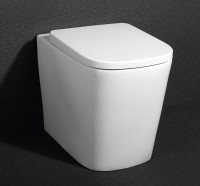 Унитаз приставной напольный BelBagno Albano BB120CBR безободковый, крышка BB120SC с микролифтом