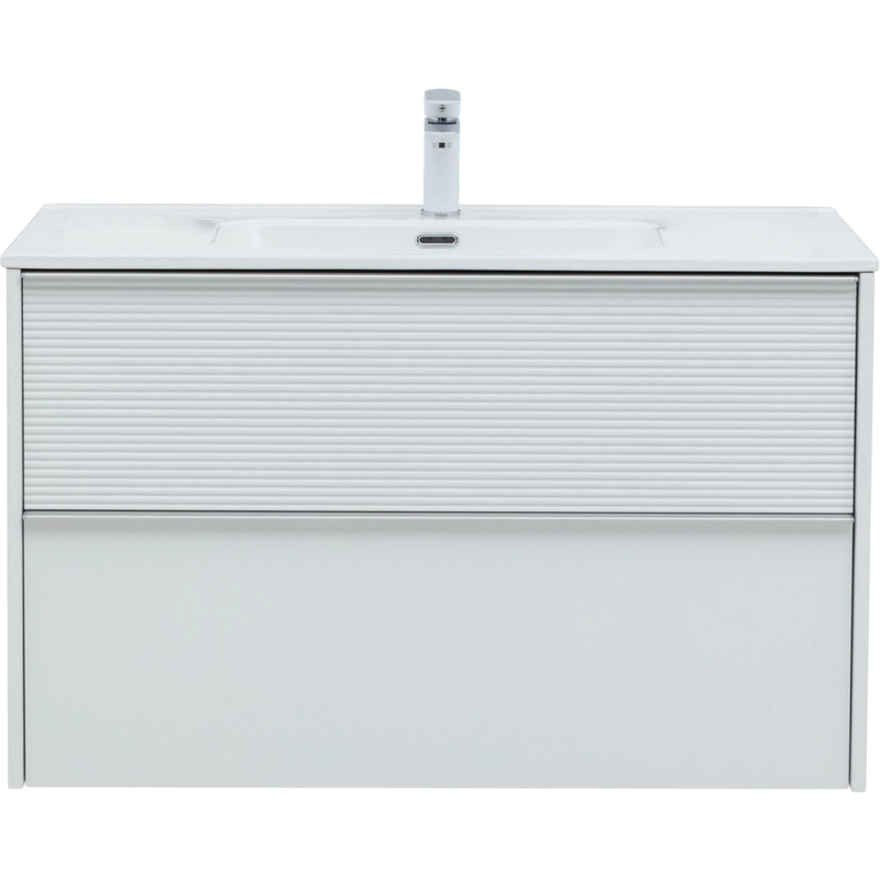 Мебель для ванной комнаты Aquanet Вита 100 подвесная, белая матовая