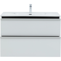 Мебель для ванной комнаты Aquanet Вита 100 подвесная, белая матовая