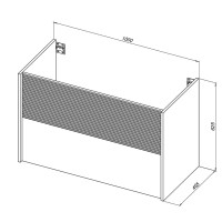 Мебель для ванной комнаты Aquanet Вита 100 подвесная, белая матовая