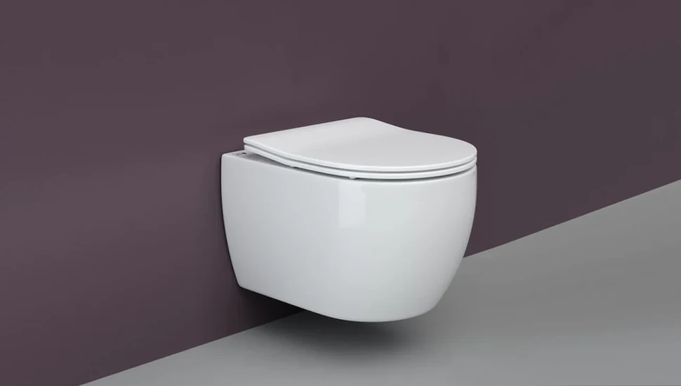 Комплект Ceramicanova Унитаз подвесной Play CN3001 безободковый, с микролифтом + Инсталляция Balance CN121002CH с кнопкой Square глянцевый хром