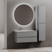 Тумба с раковиной Sancos Folk 100 L ergraut soft