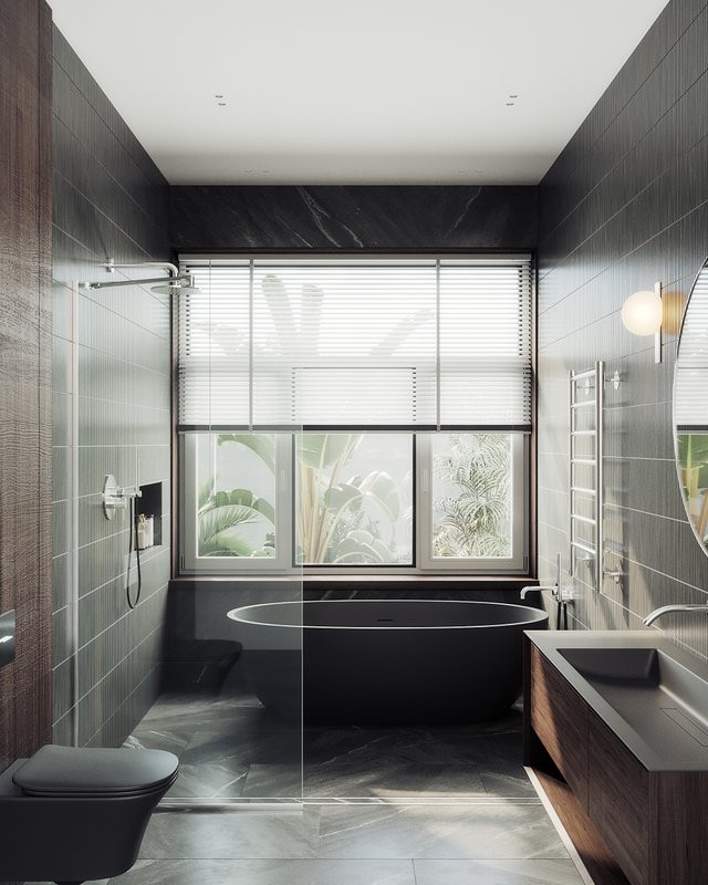 Душевая перегородка Maybahglass MGD-683-5у 119 см, профиль хром матовый, стекло прозрачное