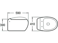 Унитаз подвесной SantiLine SL-5001 с микролифтом Унитаз подвесной SantiLine SL-5001 с микролифтом