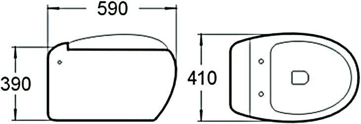 Унитаз подвесной SantiLine SL-5001 с микролифтом