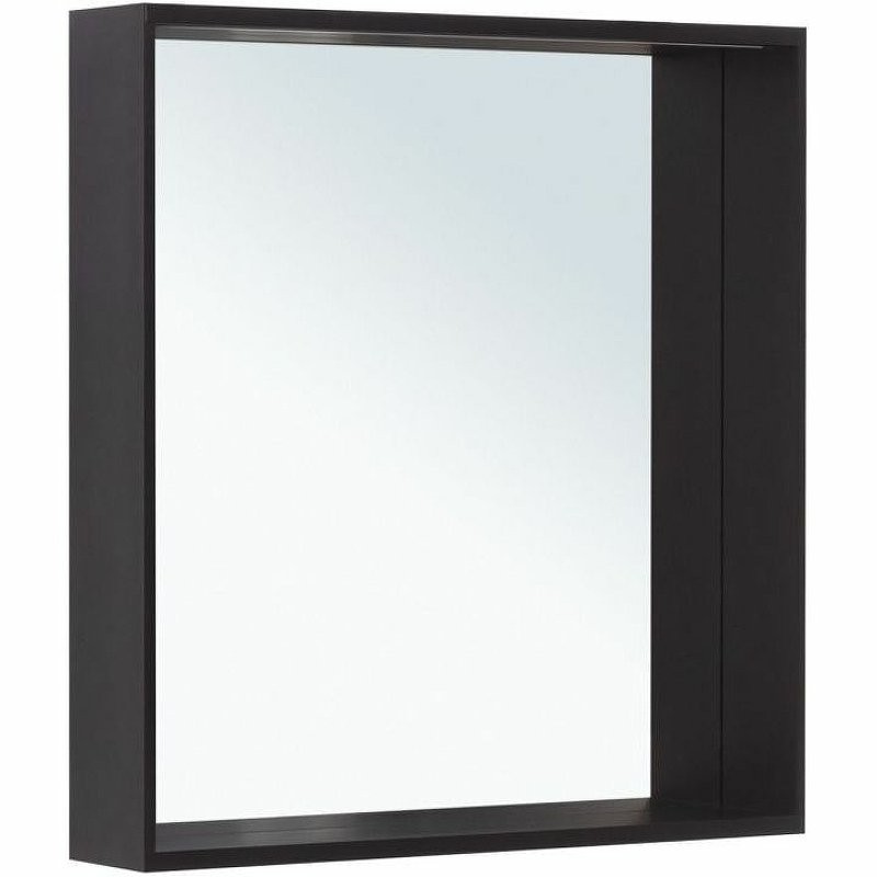 Мебель для ванной комнаты Allen Brau Reality 70 подвесная, антрацит матовый, столешница графит структ, раковина Fantasy Quad 50х36 белая матовая