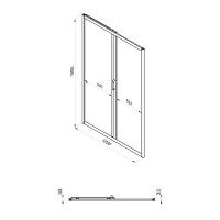 Душевая дверь в нишу Triton Слайд Щ0000064613 120 см Душевая дверь в нишу Triton Слайд Щ0000064613 120 см